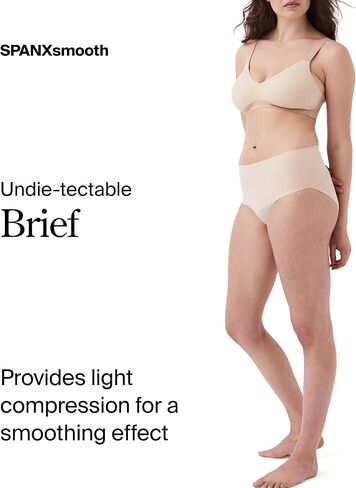 ملابس داخلية SPANX SPANXsupersmooth غير قابلة للتكديس - تحكم مريح في الجزء الأساسي - ملابس داخلية غير مرئية - لا توجد خطوط داخلية مرئية - ياقوتي ناعم داكن - XS in Kuwait