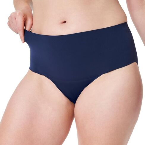 ملابس داخلية SPANX SPANXsupersmooth غير قابلة للتكديس - تحكم مريح في الجزء الأساسي - ملابس داخلية غير مرئية - لا توجد خطوط داخلية مرئية - ياقوتي ناعم داكن - XS in Kuwait