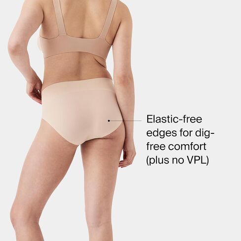 ملابس داخلية SPANX SPANXsupersmooth غير قابلة للتكديس - تحكم مريح في الجزء الأساسي - ملابس داخلية غير مرئية - لا توجد خطوط داخلية مرئية - ياقوتي ناعم داكن - XS in Kuwait