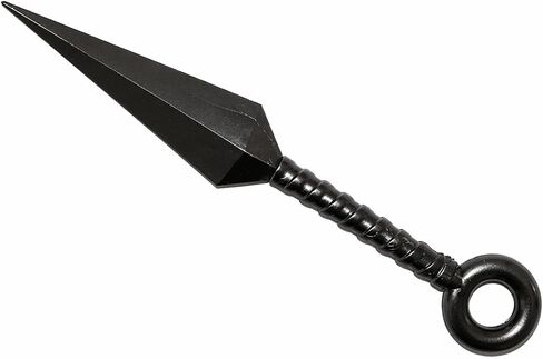 Ninja Shuriken & Kunai Set 6pcs Black PVC, Soft,Made in Japan, Throwing Stars 3.35 in, Kunai 5.5 in & 9.8 in in Kuwait