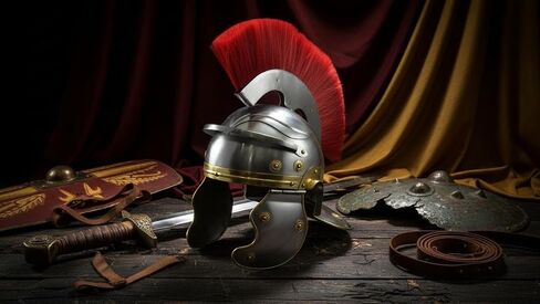 THOR INSTRUMENTS Roman Centurion Helmet Armor Helmet with Red Plume LARP Reproduction ReenactmentRoman Centurion Helmet Medieval Knight Officer Armor Costume Red Plume Rustic Vintage Home Decor Gifts in Kuwait