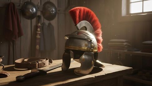 THOR INSTRUMENTS Roman Centurion Helmet Armor Helmet with Red Plume LARP Reproduction ReenactmentRoman Centurion Helmet Medieval Knight Officer Armor Costume Red Plume Rustic Vintage Home Decor Gifts in Kuwait