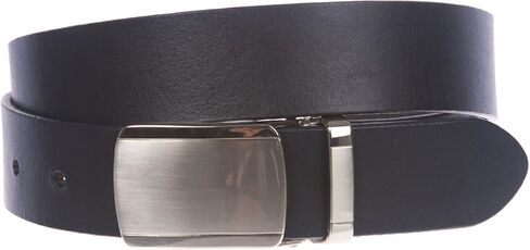 1 1/4" (34 mm) Clamp On Standard Plain Full Grain Leather Belt in Kuwait