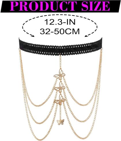 Butterfly Thigh Leg Chain Gold Summer Beach Body Chains for Women in Saudi Arabia