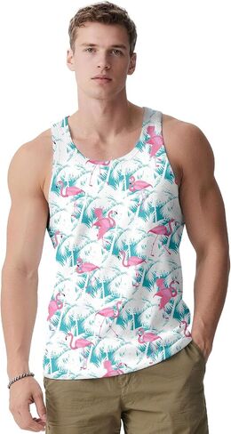 Mens Tank Tops Summer Sleeveless Shirts Graphic Beach Vest Patriotic 4th of July Muscle Workout Tank Top for Men in Saudi Arabia