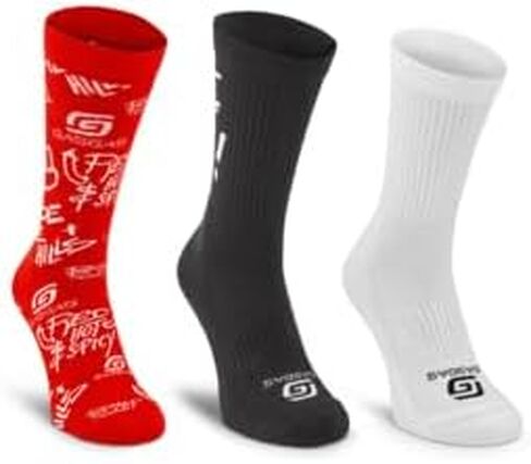 GASGAS Vamos Socks 3 Pack Red, Black & White in Saudi Arabia