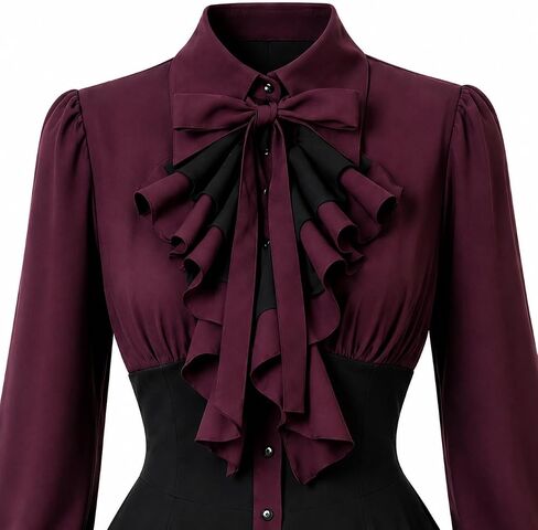 Gothic Lolita Dress, Victorian Style Mini Lace-Up A-Line Ruffle Dress for Halloween Cosplay in Kuwait