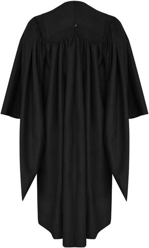 Endea Graduation Deluxe Classic Matte Black Masters Gown Academic Regalia Unisex in Kuwait
