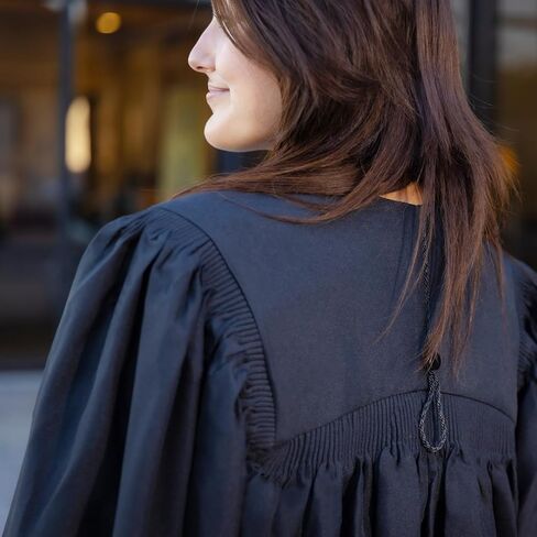 Endea Graduation Deluxe Classic Matte Black Masters Gown Academic Regalia Unisex in Kuwait