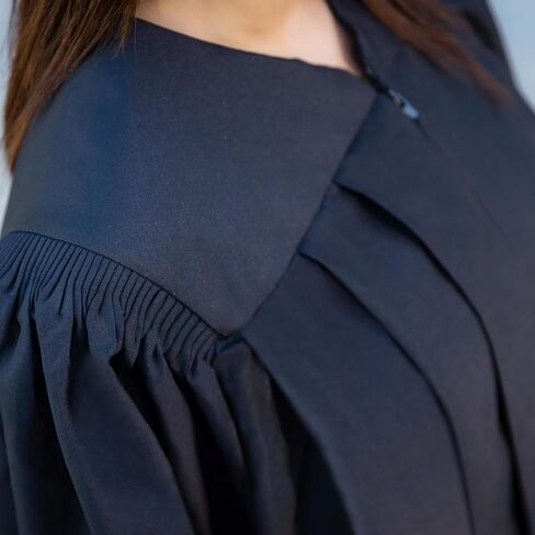 Endea Graduation Deluxe Classic Matte Black Masters Gown Academic Regalia Unisex in Kuwait