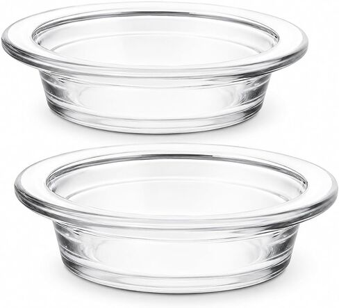 Replacement Wax Warmer Dish, Glass Transparent Aromatherapy Essential Oil Diffuser Dishes for Home, Office, or Meditation (2pcs 4.5inch) in Saudi Arabia