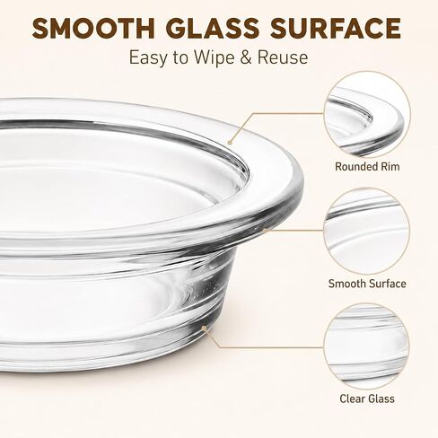 Replacement Wax Warmer Dish, Glass Transparent Aromatherapy Essential Oil Diffuser Dishes for Home, Office, or Meditation (2pcs 4.5inch) in Saudi Arabia