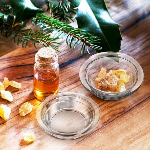 Replacement Wax Warmer Dish, Glass Transparent Aromatherapy Essential Oil Diffuser Dishes for Home, Office, or Meditation (2pcs 4.5inch) in Saudi Arabia
