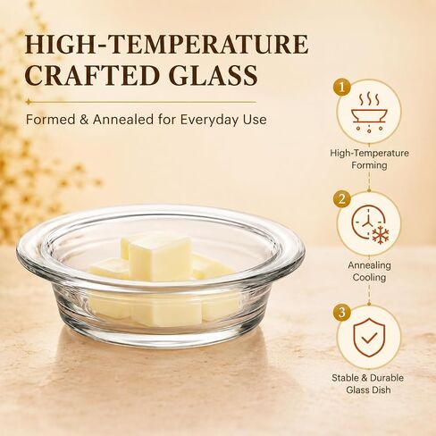 Replacement Wax Warmer Dish, Glass Transparent Aromatherapy Essential Oil Diffuser Dishes for Home, Office, or Meditation (2pcs 4.5inch) in Saudi Arabia