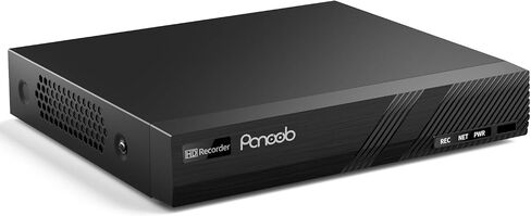 8CH H.265 Network Video Recorder Build in Monitor, 4K 8 PoE Ports NVR, Remote Access, Motion Alarm, 24/7 Recording, Smart Playback, Support 8MP/5MP/4MP/3MP PoE Cameras, Built in 2TB（Up to 8TB） in Kuwait