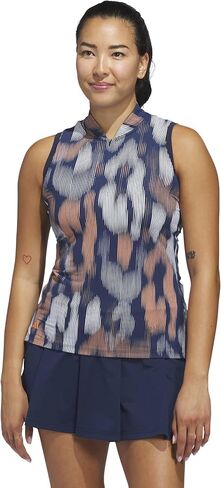 adidas Women's Ultimate365 Tour Printed Sleeveless Polo in Kuwait