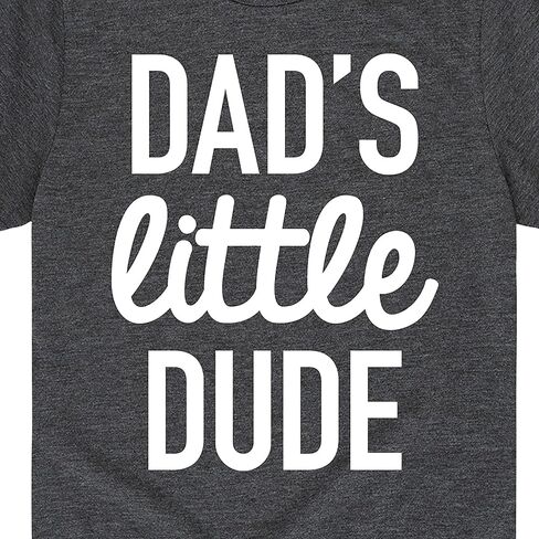 Instant Message - Dad Set Little Dude - Toddler & Youth Short Sleeve Graphic T-Shirt in Kuwait