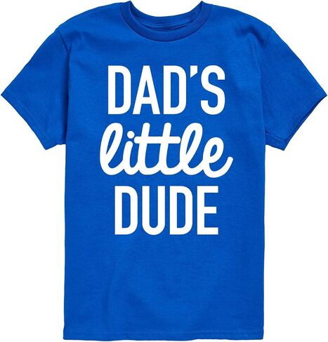 Instant Message - Dad Set Little Dude - Toddler & Youth Short Sleeve Graphic T-Shirt in Kuwait