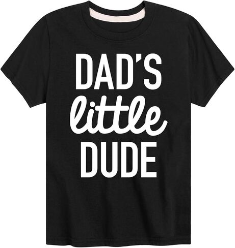 Instant Message - Dad Set Little Dude - Toddler & Youth Short Sleeve Graphic T-Shirt in Kuwait