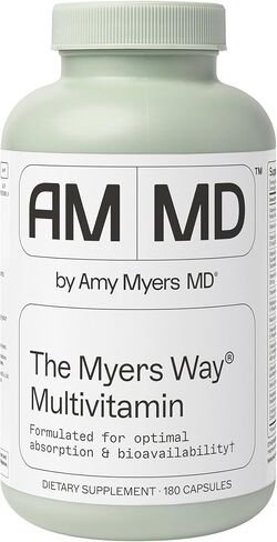Amy Myers MD The Myers Way Multivitamin - Supports Healthy Immune, Thyroid & Adrenal Function - Gluten-Free, Non-Dairy & Iron Free Healthcare Supplement in Saudi Arabia