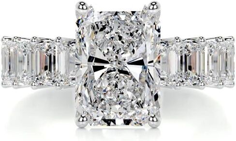 2CT-4CT مشع قطع سوليتير خاتم الخطوبة اليدوية خاتم الزواج للنساء الذكرى وعد الهدايا لها مويسانيتي in Saudi Arabia