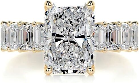 2CT-4CT مشع قطع سوليتير خاتم الخطوبة اليدوية خاتم الزواج للنساء الذكرى وعد الهدايا لها مويسانيتي in Saudi Arabia
