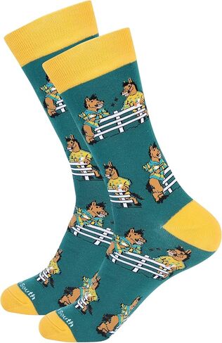 Barrel Down South Derby Men's Fashion Dress Socks - Funny Novelty Unique Gift - Gift For Horse Lovers - Kentucky Horse Racing in Saudi Arabia