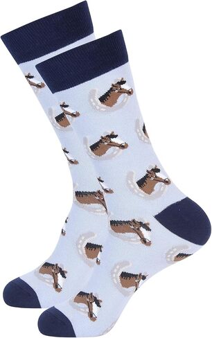 Barrel Down South Derby Men's Fashion Dress Socks - Funny Novelty Unique Gift - Gift For Horse Lovers - Kentucky Horse Racing in Saudi Arabia