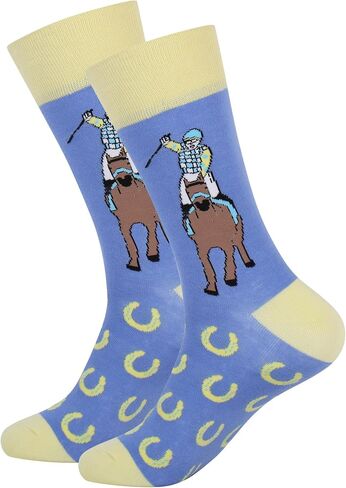 Barrel Down South Derby Men's Fashion Dress Socks - Funny Novelty Unique Gift - Gift For Horse Lovers - Kentucky Horse Racing in Saudi Arabia