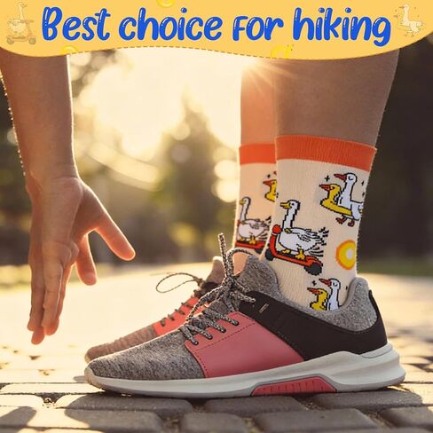Glitopper 6 Pairs Funny Socks Teacher Appreciation Gift Novelty Mother Nurse Socks for Men Women Teens Dad Birthday Gift in Kuwait