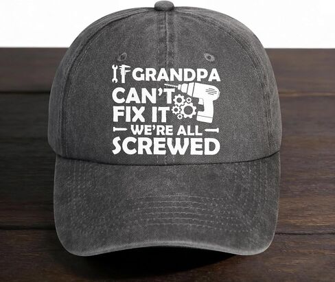 Grandpa Gifts, Birthday Gifts for Grandpa, Christmas Fathers Day Cool Grandfather Gift, Adjustable Grandpas Hat in Saudi Arabia