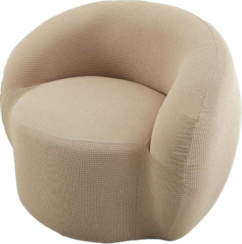 Stretch Swivel Barrel Chair Sofa Cover Slipcovers Mid Century Modern Accent Chair Modern Curved Cover for Home Hotel Office Cafe Furniture Protector in Saudi Arabia