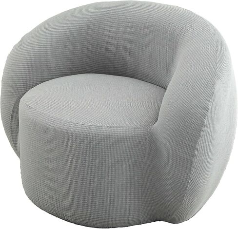 Stretch Swivel Barrel Chair Sofa Cover Slipcovers Mid Century Modern Accent Chair Modern Curved Cover for Home Hotel Office Cafe Furniture Protector in Saudi Arabia