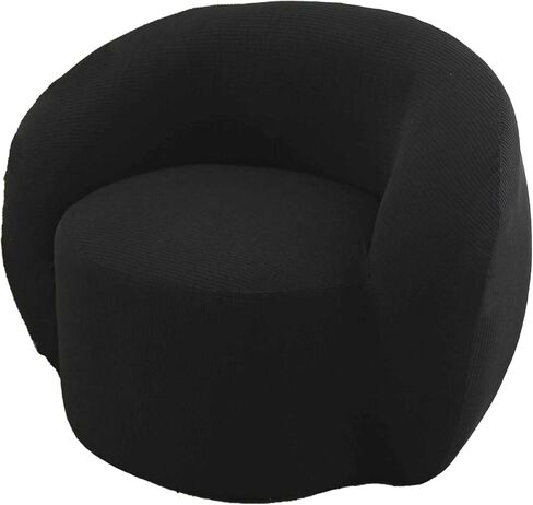 Stretch Swivel Barrel Chair Sofa Cover Slipcovers Mid Century Modern Accent Chair Modern Curved Cover for Home Hotel Office Cafe Furniture Protector in Saudi Arabia