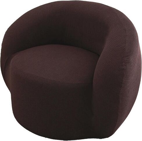 Stretch Swivel Barrel Chair Sofa Cover Slipcovers Mid Century Modern Accent Chair Modern Curved Cover for Home Hotel Office Cafe Furniture Protector in Saudi Arabia