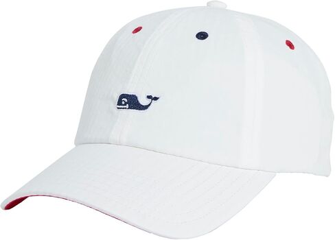 vineyard vines Harbor Seersucker Baseball Hat, White, OS in Kuwait