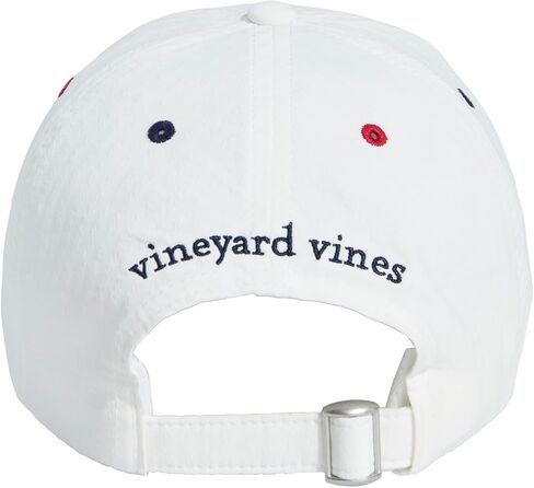 vineyard vines Harbor Seersucker Baseball Hat, White, OS in Kuwait