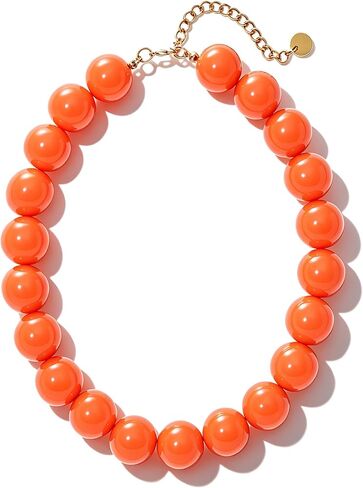 Chunky Beaded Necklaces for Women Colorful Bead Choker Necklace Trendy Adjustable Boho Collar Statement Necklace Handmade Summer Beach Jewelry in Kuwait