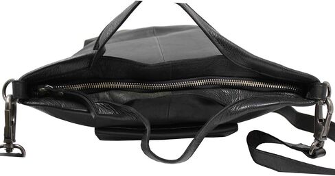 Latico Leathers Bianca Leather Tote Bag for Women (Black) - Made From 100% Authentic Leather Handcrafted by Artisans - Top Handle Crossbody Bag Versatile Women Purses and Handbags for Work & School in Saudi Arabia