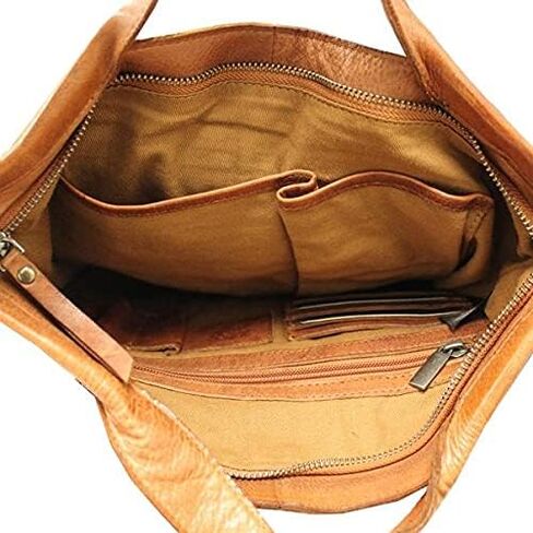 Latico Leathers Bianca Leather Tote Bag for Women (Black) - Made From 100% Authentic Leather Handcrafted by Artisans - Top Handle Crossbody Bag Versatile Women Purses and Handbags for Work & School in Saudi Arabia