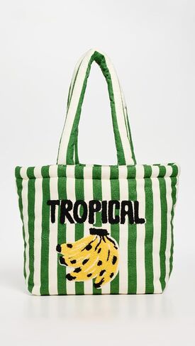 FARM Rio Women's Stripe Banana Tropical Tote in Kuwait