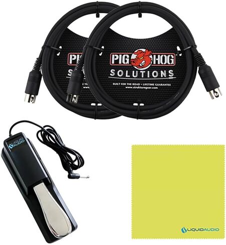 Arturia AstroLab Avant-garde 61-Key Stage Keyboard Bundle w/Pig hog PMID06 6ft MIDI Cable, Liquid Audio Sustain Pedal and Liquid Audio Polishing Cloth in Saudi Arabia