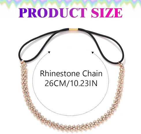 Rhinestone Thigh Jewelry Thigh Chain Crystal Garter for Women (Gold) in Saudi Arabia
