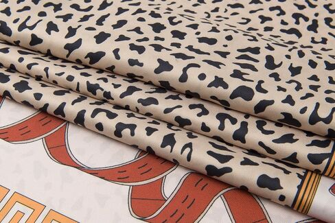Luxury Double-Sided Silk-Touch Scarf - 35" Large Square Lightweight Head Wrap for Women, Gift Packed in Saudi Arabia