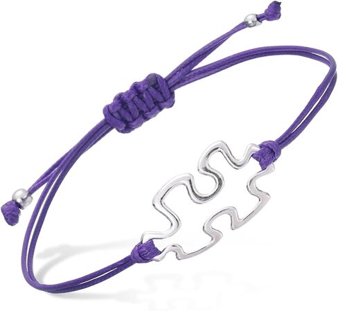 PATIKIL Puzzle String Bracelet, Adjustable Handmade Braided Cords Rope Bracelet with Pendant for Friendship DIY Craft Jewelry in Kuwait