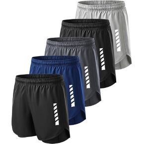 JZCreater Mens Shorts, 2-in-1 Athletic Workout Running Shorts with Liner, 2 Inner Pocket, Quick Dry Gym Shorts for Men in Saudi Arabia