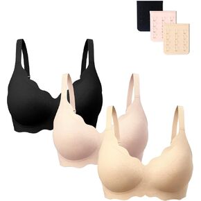 Gailife Seamless Jelly Bras for Women No Underwire Wireless Bras Scalloped Push Up Bra Full Coverage Comfort Support Bralette in Saudi Arabia