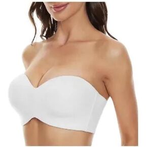 Strapless Bra Strapless Bra Full Support Convertible Bandeau Invisible Lifting Underwire B-G Size Big Cup Underwear for Women in Saudi Arabia