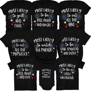 4th of July Family Outfits, Fourth of July American Shirts, Red White and Blue Memorial Day Outfits, Patriotic T-Shirt in Saudi Arabia