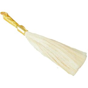 RZRHMUHN Orthodox Holy Water Brush - 15.4" Zinc Alloy Golden Ornate Design with Gem Accents, Perfect for Baptism, Weddings & Religious Ceremonies in Saudi Arabia